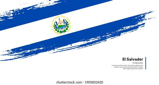 Kreative Malerei-Malerei-Flagge für El Salvador für besonderen Unabhängigkeitstag