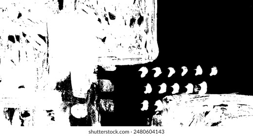 Creative hand drawn background. Grunge graphics black and white