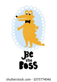 Creative hand drawn card with phrase in modern style. Vector background with lettering. Design for prints, shirts and posters.