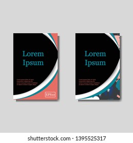 Creative hand drawn flower covers set. Modern graphic design. Floral pattern background. Vector. Eps10. Ideal for journal, web, poster, composition, cover, book, certificate, card, flyer, brochure