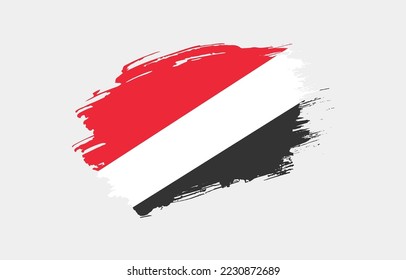 Creative hand drawn grunge brushed flag of Principality of Sealand with solid background