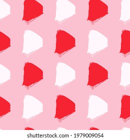 Creative hand drawn in ink childish seamless pattern with triangles.	