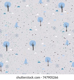 Creative Hand Drawn Seamless Pattern.Great for wedding cards, postcards, t-shirts, bridal invitations, brochures, posters, gift wrapping, wall art, wallpapers, etc.Vector Illustration.