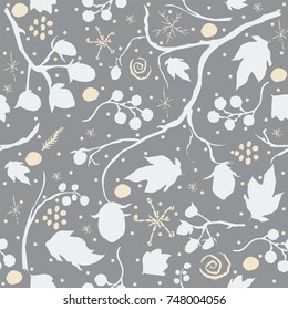 Creative Hand Drawn Seamless Pattern.Great for wedding cards, postcards, t-shirts, bridal invitations, brochures, posters, gift wrapping, wall art, wallpapers, etc.Vector Illustration.