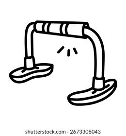 Icono de estilo dibujado a mano creativo de obstáculo