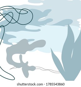 Creative hand drawn textures. Trendy Graphic Design. Vector. Contemporary art. 