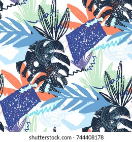 Creative hand drawn textures. Trendy Graphic Design. Vector. Contemporary art.