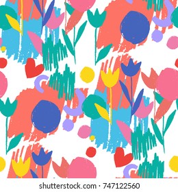 Creative hand drawn textures. Trendy Graphic Design. Vector. Contemporary art.