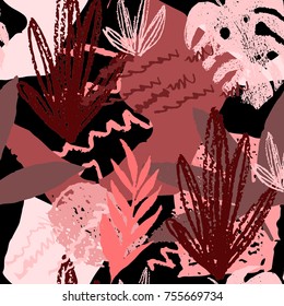 Creative hand drawn textures. Trendy Graphic Design. Vector. Contemporary art.