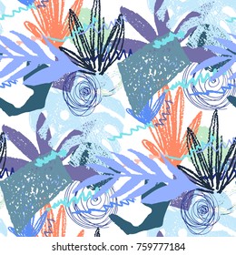 Creative hand drawn textures. Trendy Graphic Design. Vector. Contemporary art. Congrats