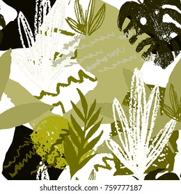 Creative hand drawn textures. Trendy Graphic Design. Vector. Contemporary art. Congrats