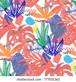 Creative hand drawn textures. Trendy Graphic Design. Vector. Contemporary art. Congrats
