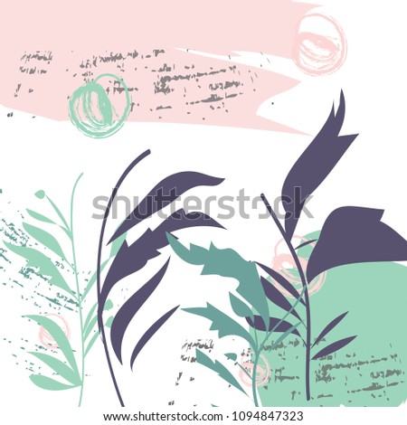 Creative hand drawn textures. Trendy Graphic Design. Vector. Contemporary art. 