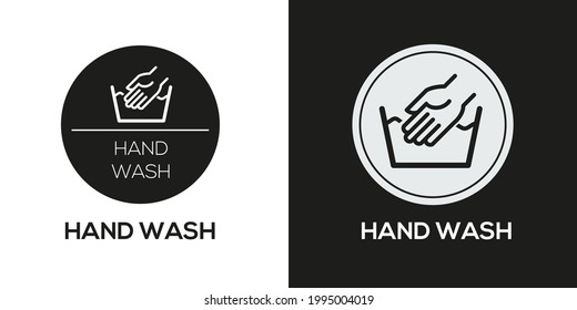 Creative (Hand wash) Icon ,Vector sign.