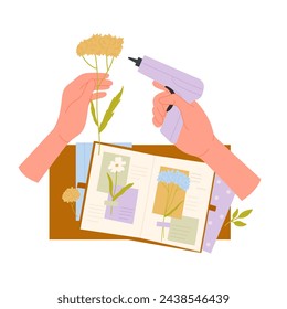 Taller de manos creativas. Arte artesanal, taller hecho a mano ilustración vectorial de dibujos animados