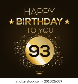 126 Happy Birthday 93 Th Images, Stock Photos & Vectors 