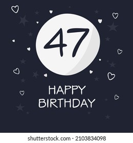 2,397 Happy birthday 47 Images, Stock Photos & Vectors | Shutterstock