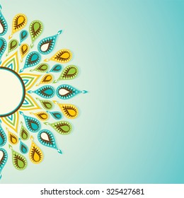 creative happy diwali greeting card design vector