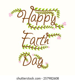 creative happy earth day design vector