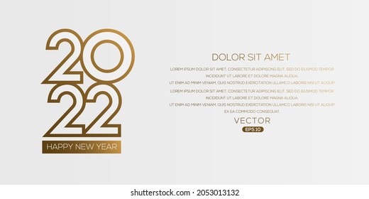 Creative (Happy new 2022 year and merry Christmas) Christmas and New Year background, posters, cards, headers, website template, Vector illustration.