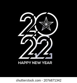 Creative (Happy new 2022 year and Frory Christmas) Weihnachten und Neujahr Hintergrund, Plakate, Karten, Kopfzeilen, Website-Vorlage, Vektorgrafik.