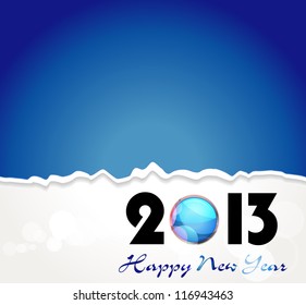 creative happy new year 2013 design.