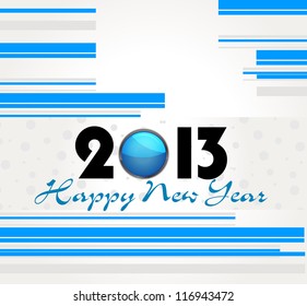 creative happy new year 2013 design.