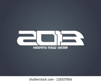 creative happy new year 2013 design.