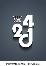 creative happy new year 2014 design.