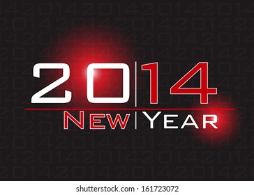 Creative happy New year 2014 Vector abstract background design.
