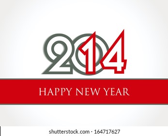 creative happy new year 2014 design.celebration party poster, banner or invitations.