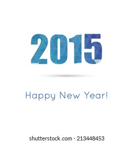 creative happy new year 2015 design. 