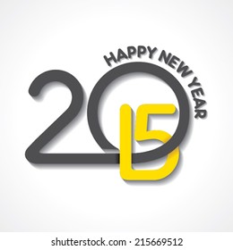 creative happy new year 2015 design stock vector