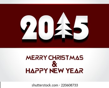 Creative Happy New Year 2015 Background. 