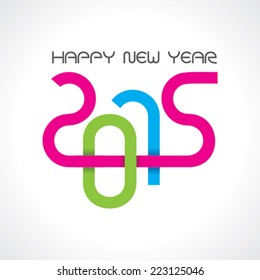 creative happy new year 2015 design stock vector 