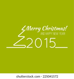 creative happy new year 2015 design.  