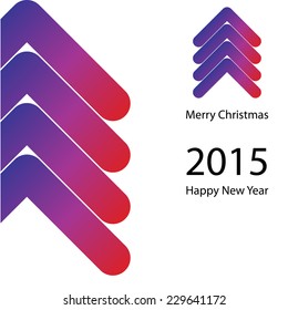 Creative happy new year 2015 design