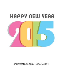 creative happy new year 2015 design vector