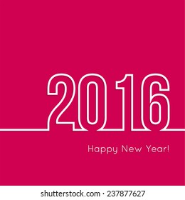 creative happy new year 2016 design. 