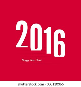 creative happy new year 2016 design. 