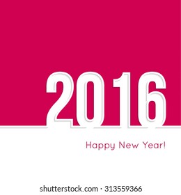 creative happy new year 2016 design. 