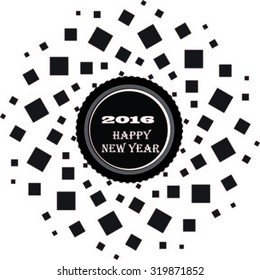creative happy new year 2016 background