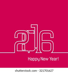 creative happy new year 2016 design. 