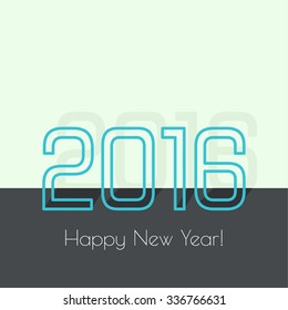 creative happy new year 2016 design. 