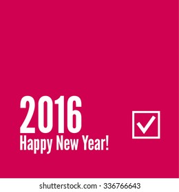 creative happy new year 2016 design.