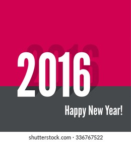 creative happy new year 2016 design. 