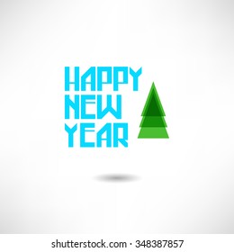 Creative happy new year 2016 design. Vector illustration.
