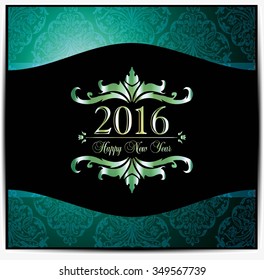 Creative happy new year 2016 design. Vector illustration.