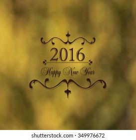 Creative happy new year 2016 design. Vector illustration