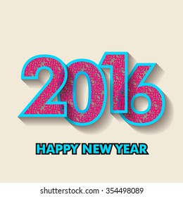 Creative happy new year 2016 design /  2016 New Year greeting card 